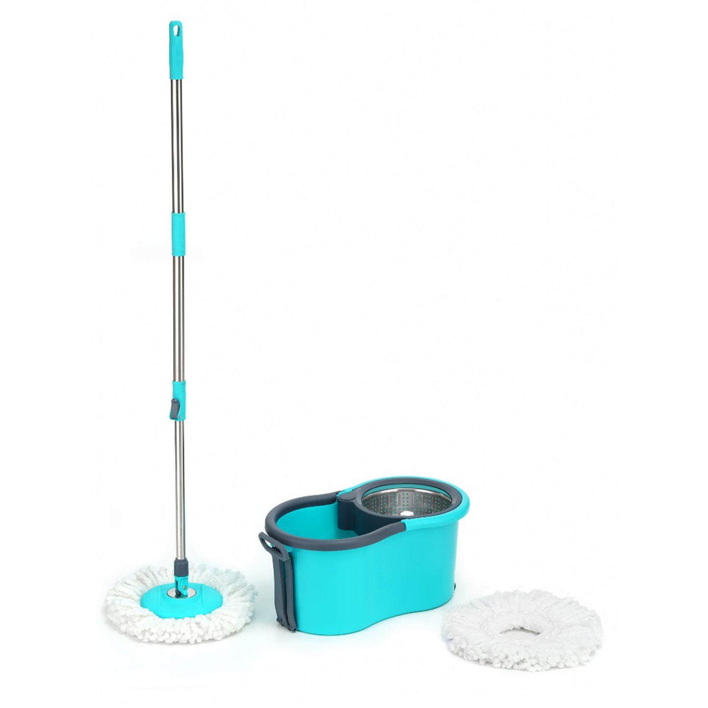 4942 Quick Spin Mop With Steel Spin Bucket Floor Cleaning Easy Wheels Big Bucket Floor Cleaning Mop With Bucket