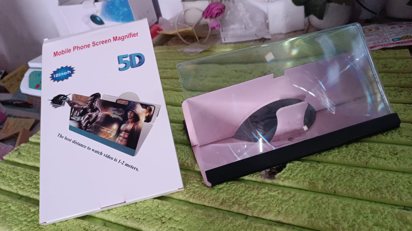 5d Hd Mobile Phone Screen Magnifier Amplifier (1 Pc 12 Inch)