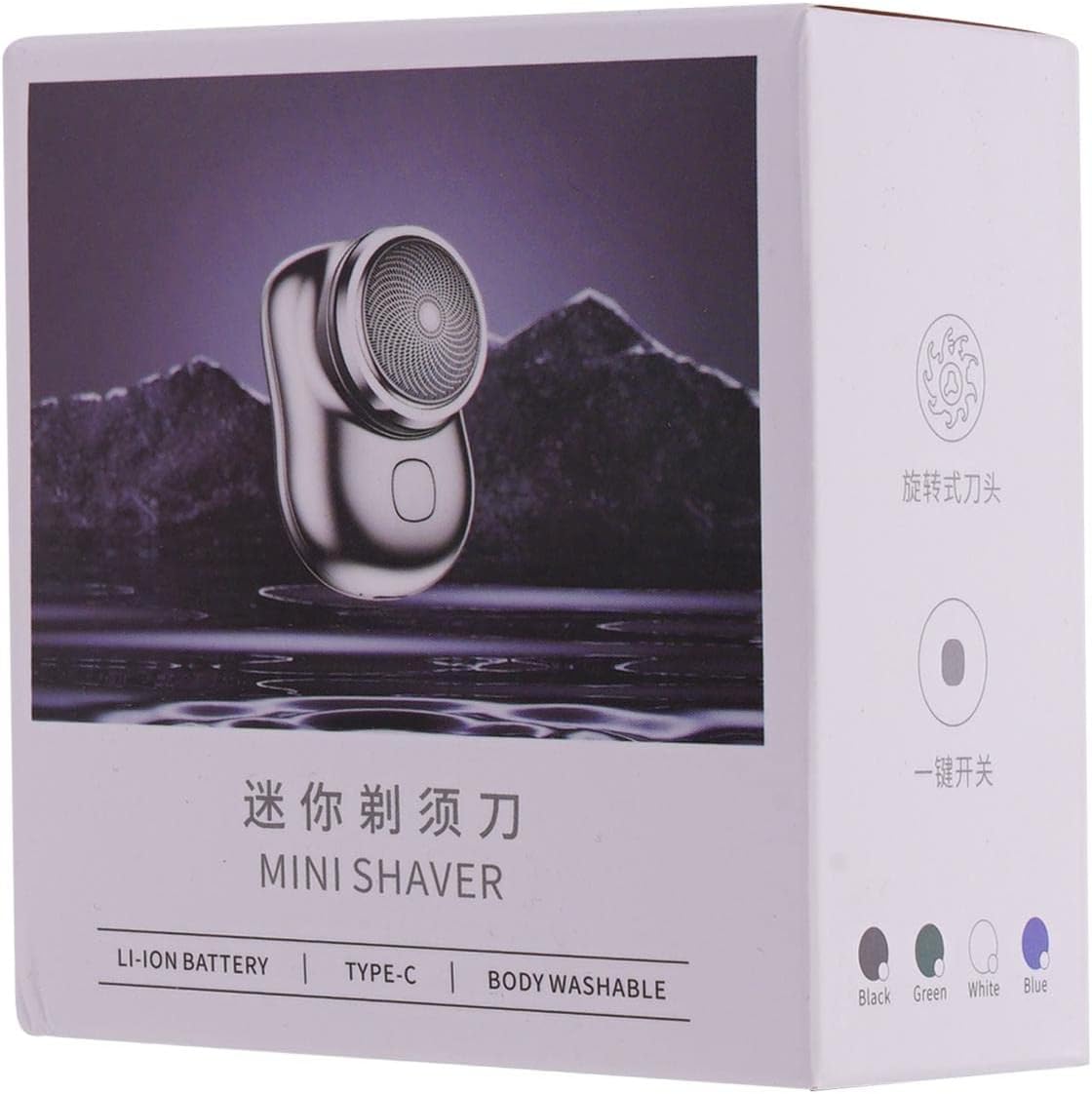 6539 Mini Electric Shaver Portable Pocket Fashion Rechargeable Wireless Beard Hair Razor For Men And Women Home Travel Gift