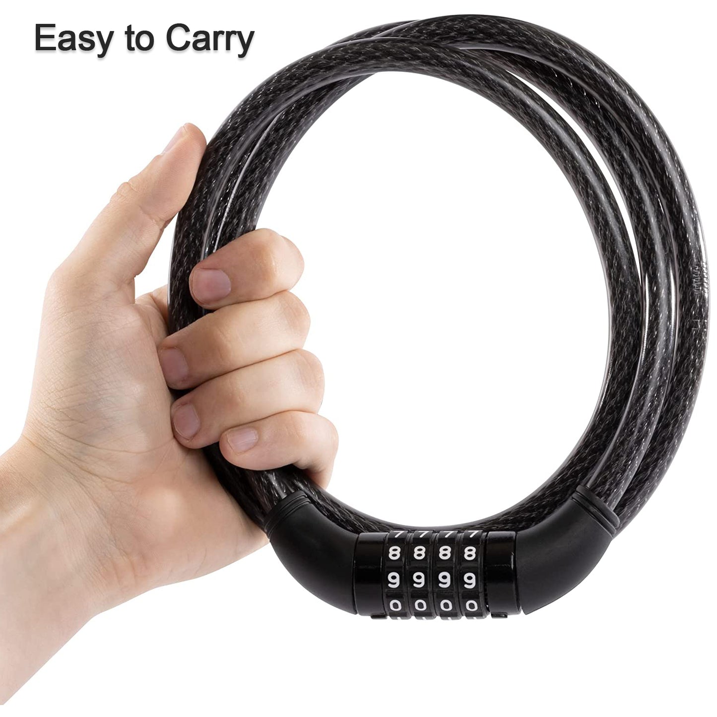 1518 Heavy Duty Multi-purpose Plastic Combination Lock For Helmet Multi Use