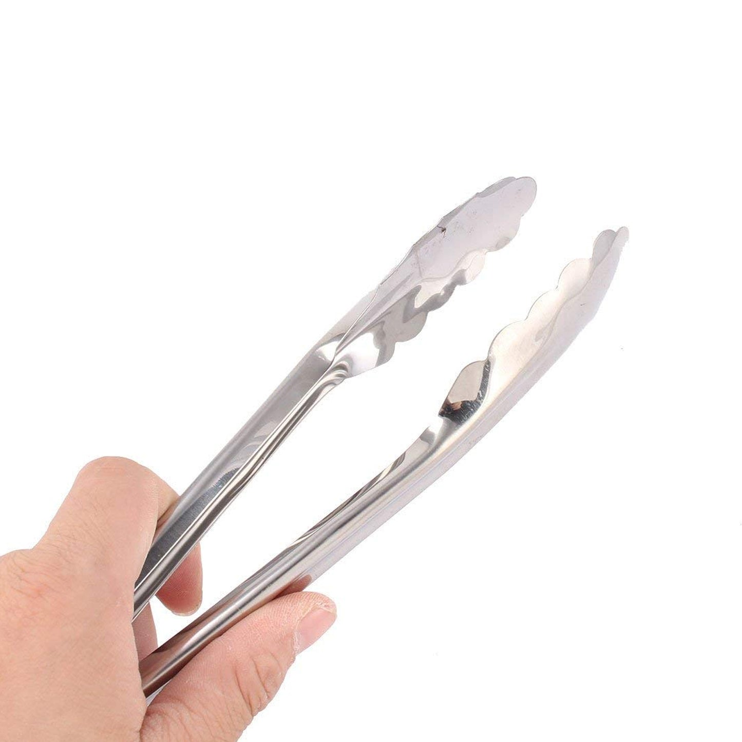 Metal Household Kitchen Salad Dessert Buffet Food Tong Clamp Clip (1 Pc 17 Cm)