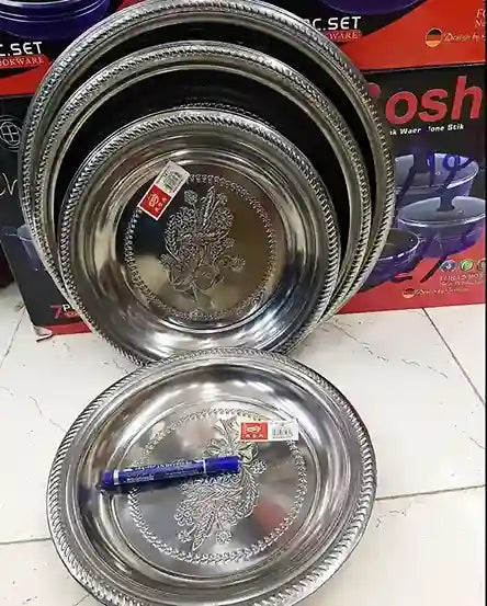 Stainless Steel Serving Plate