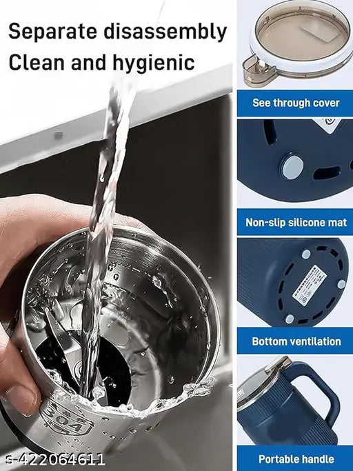 Portable Electric Coffee Grinder Grinding Dry Herbs Stainless Steel