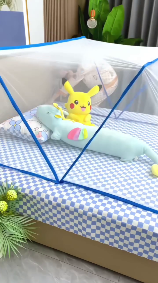 Foldable Pop-Up Bed Mosquito Net Ideal for Home or Travel Use