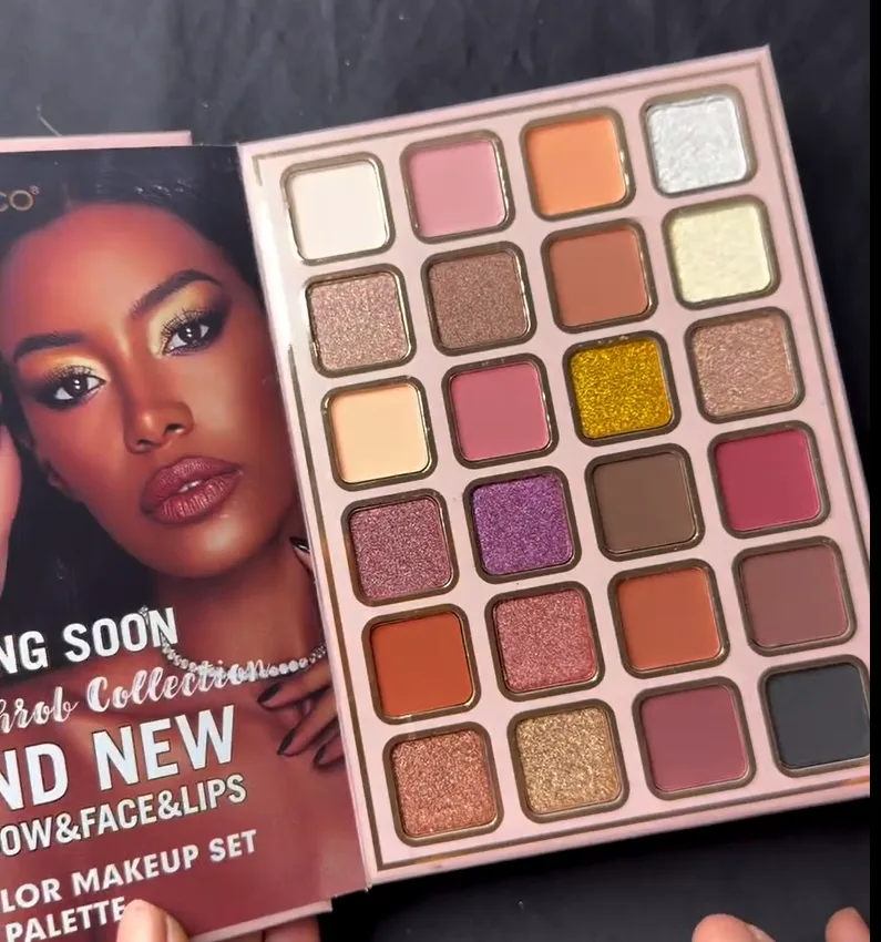 Multi-Shade Eyes, Face & Lip Makeup Palette – Matte & Shimmer Finish