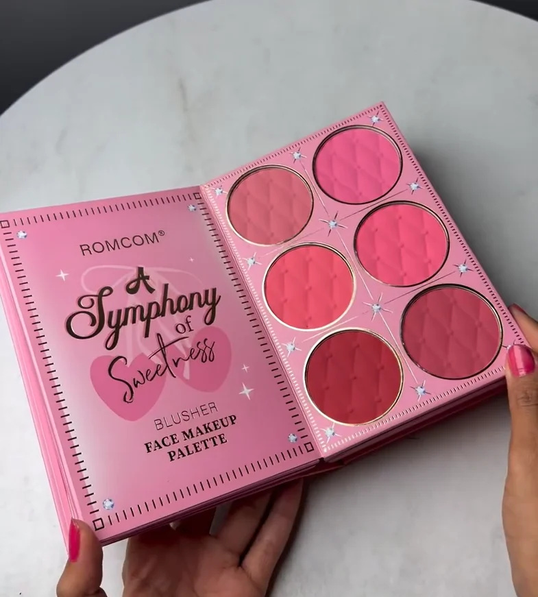 Pretty Pink Multi-Shade Eyes & Face Makeup Palette – Matte & Shimmer Finish