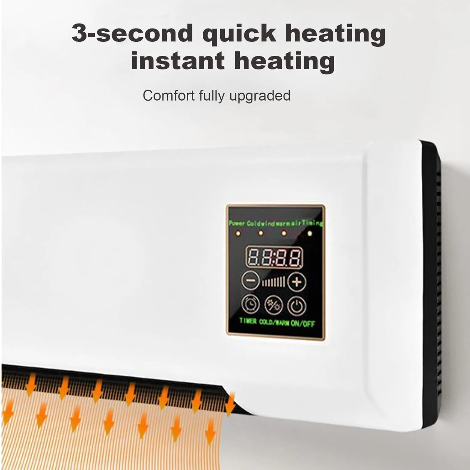 Mini 2-in-1 Portable Air Conditioner & Heater – Smart Wall Mounted Split AC Cooling & Heating Fan, Energy Efficient Personal Air Conditioner for Home & Office Use