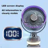 Portable Mini Air Circulation Fan with LED Display