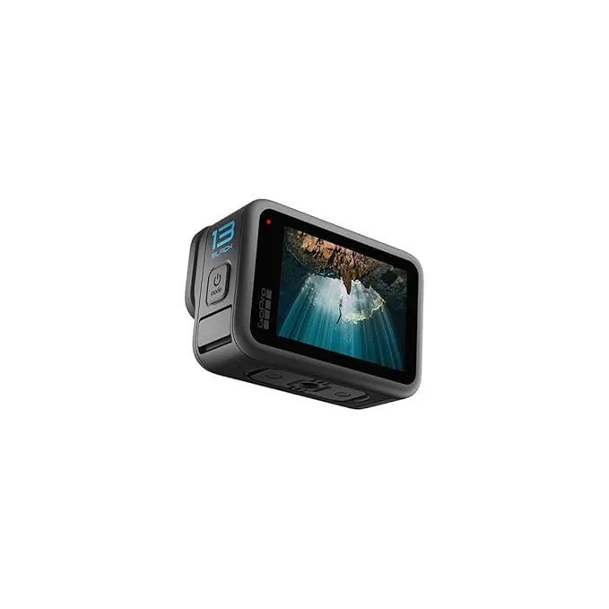 HERO13 Black - Waterproof Action Camera with 5.3K60 Video, 27MP Photo + Compatability with HB-Series Lenses
