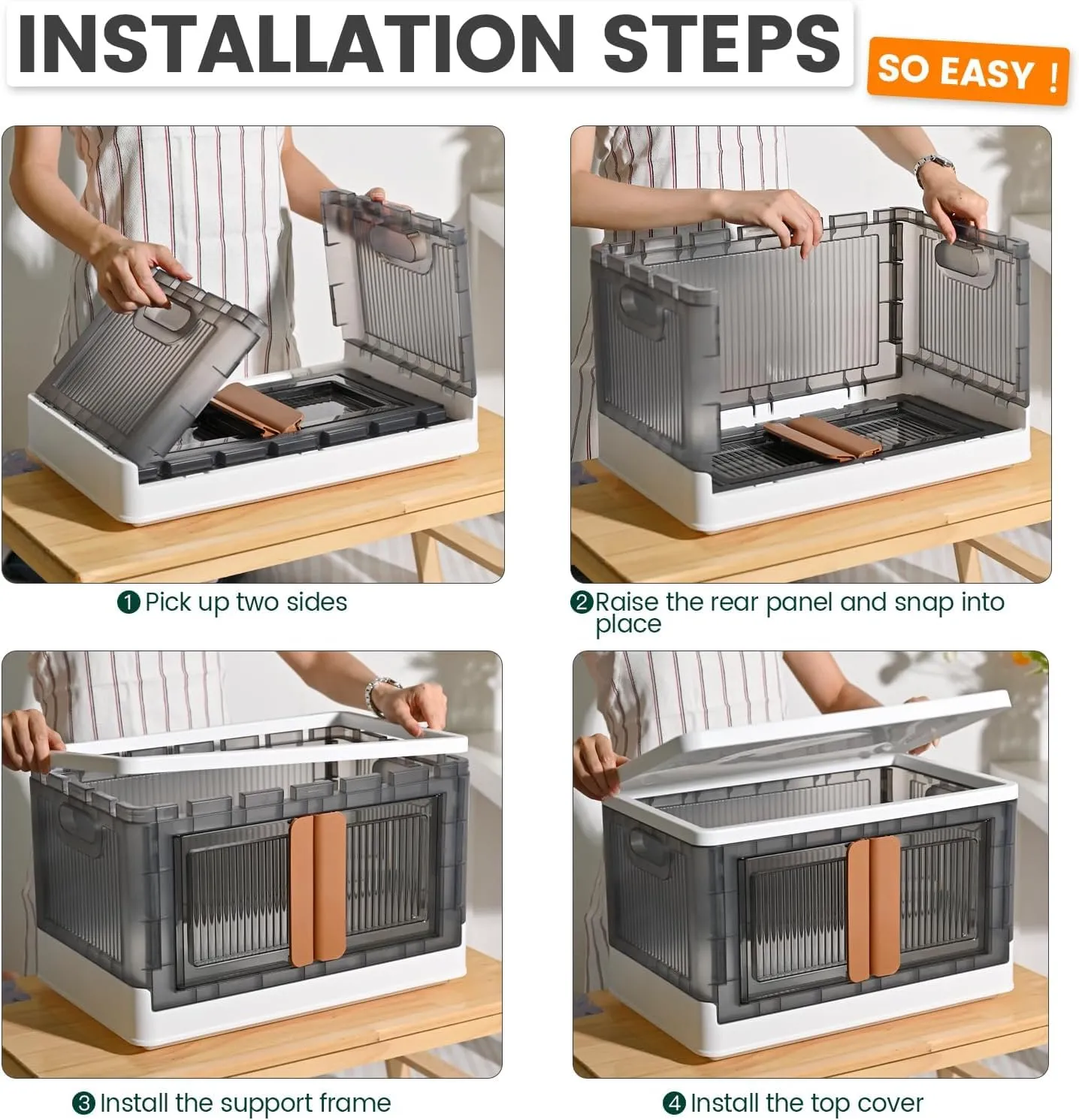 Multipurpose Stackable Cupboard Drawer for Clothes, Kitchen Item Storage; Wardrobe Cabinet Organizer for Home, Office