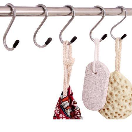 0232 Heavy Duty S-shaped Stainless Steel Hanging Hooks - 5 Pcs