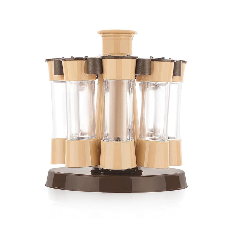 360 Revolving Spice Rack For Kitchen And Dining Table 8 Spice Jars