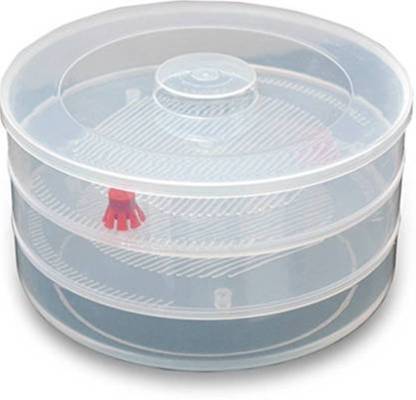 093 Plastic 3 Compartment Sprout Maker White