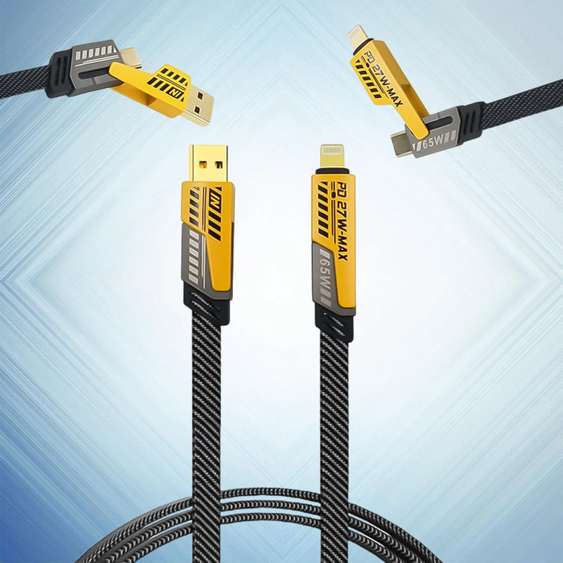 4 In 1 Charging Cable 65w Cable (1 Pc  94 Cm)