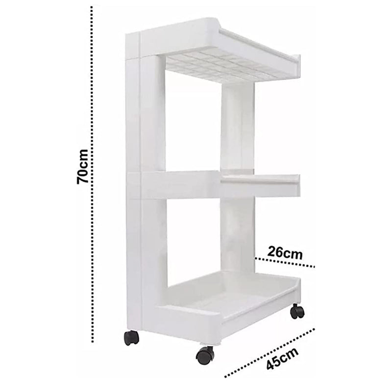 2326 Plastic Serving Trolley Kitchen Bar Cart For Bar Living Room