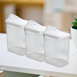 2782 Kitchen Storage Jars  Container Set 3pc  Transparent Jar Set For Home  Kitchen Use