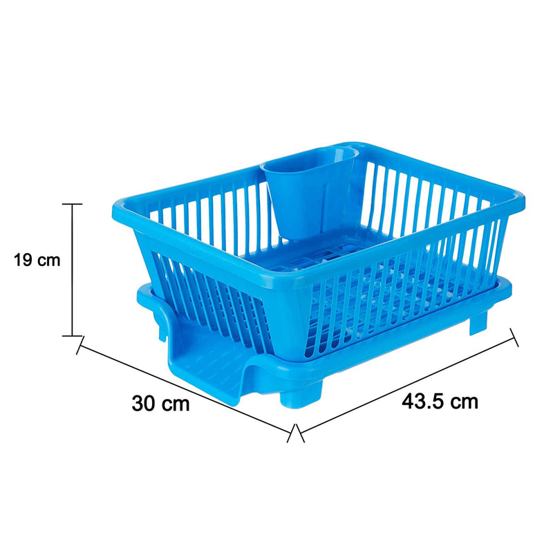 0658 Plastic Sink Dish Drainer Drying Rack (With Brown Box)