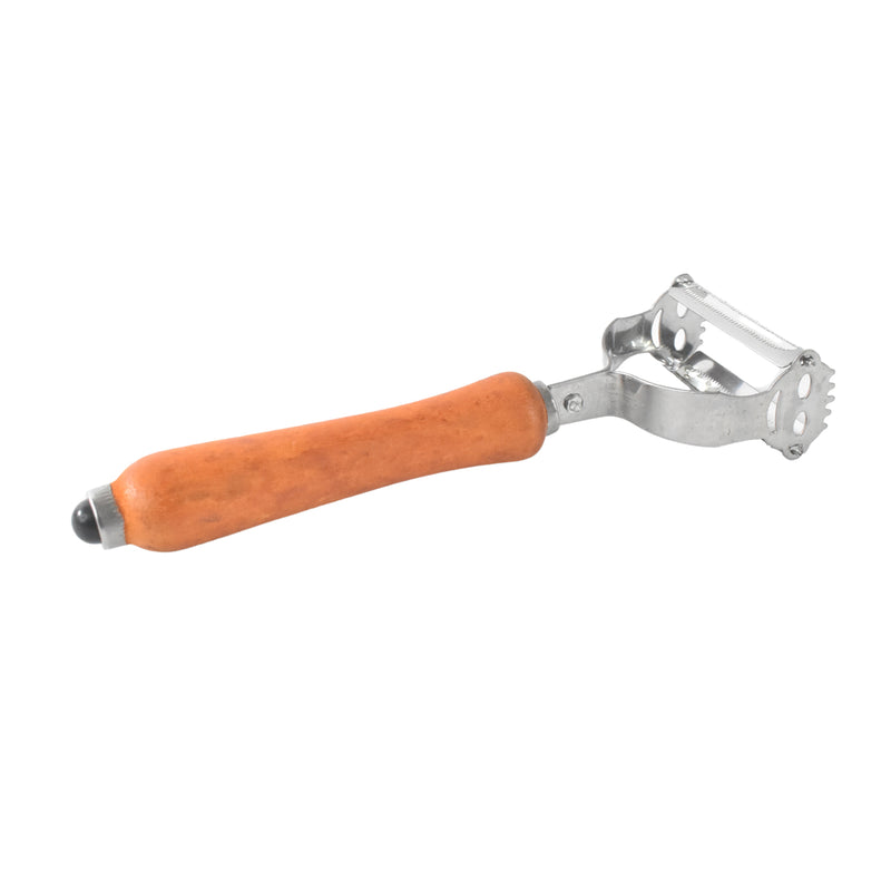 Vegetable And Fruit Peeler With Wooden Handle (1 Pc)