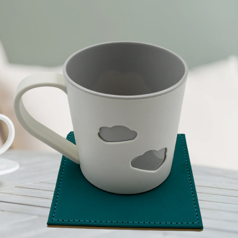 Square Tea Coaster - Dining Table Decor Accessories - Coaster For Dining Table For Hot Pots Coasters For Cups Durable And Long-lasting Leather Coffee Table For Home Or Office Use (1 Pc  4 Pc)