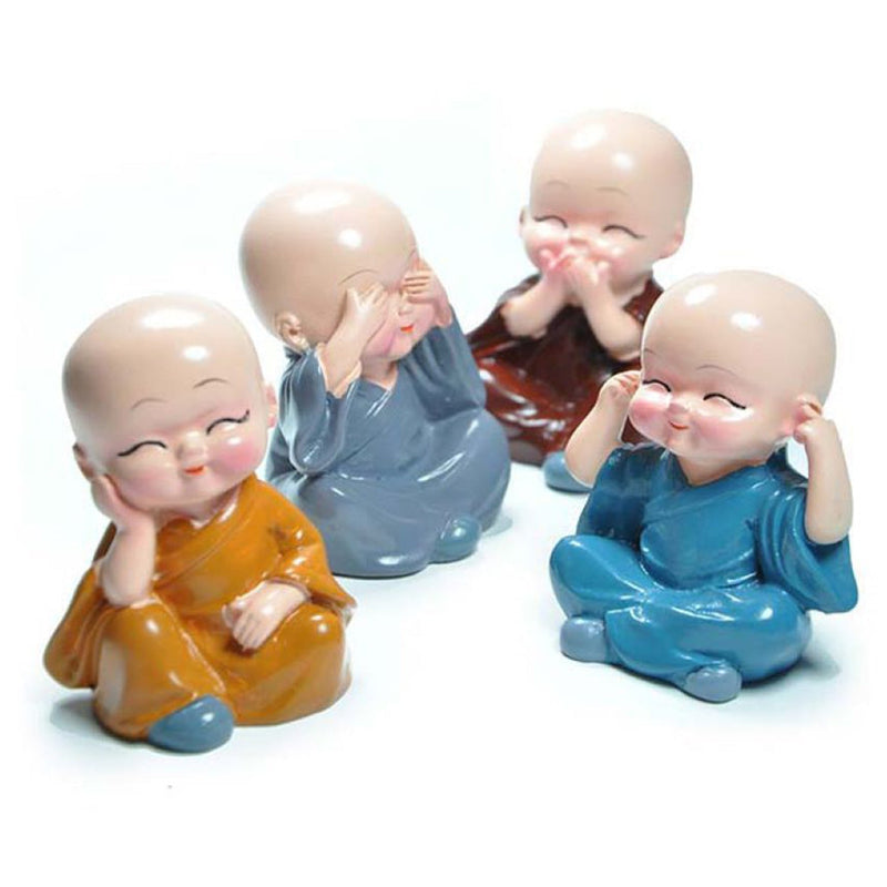 4781 Baby Buddha 4pc And Show Piece Used For House Office And Official Decorations Etc.