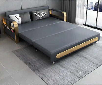 Foldable Sofa Bed with 2 Pillows, Couches and Sofas for Living Room