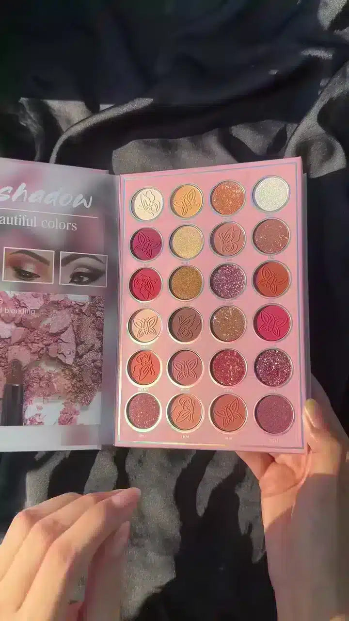 Butterfly-Themed All-in-One Makeup Book Featuring
