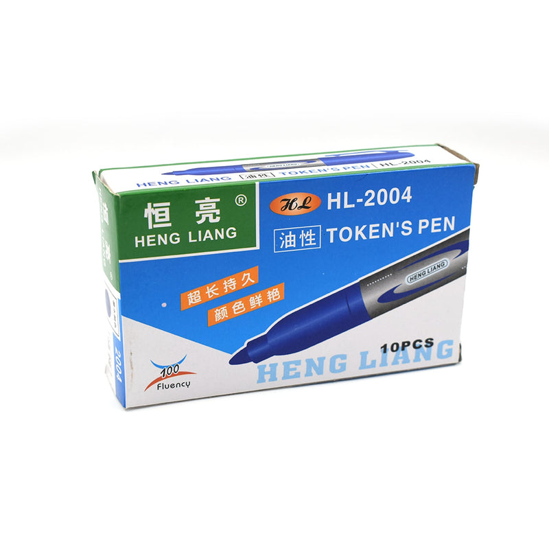 9012 10pc Blue Marker And Pen Used In Studies And Teaching White Boards In Schools And Institutes For Students.