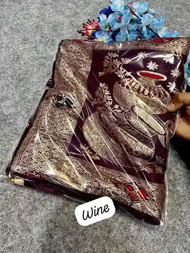 Beautiful Soft Chanderi Viscose Weaving Work Saree