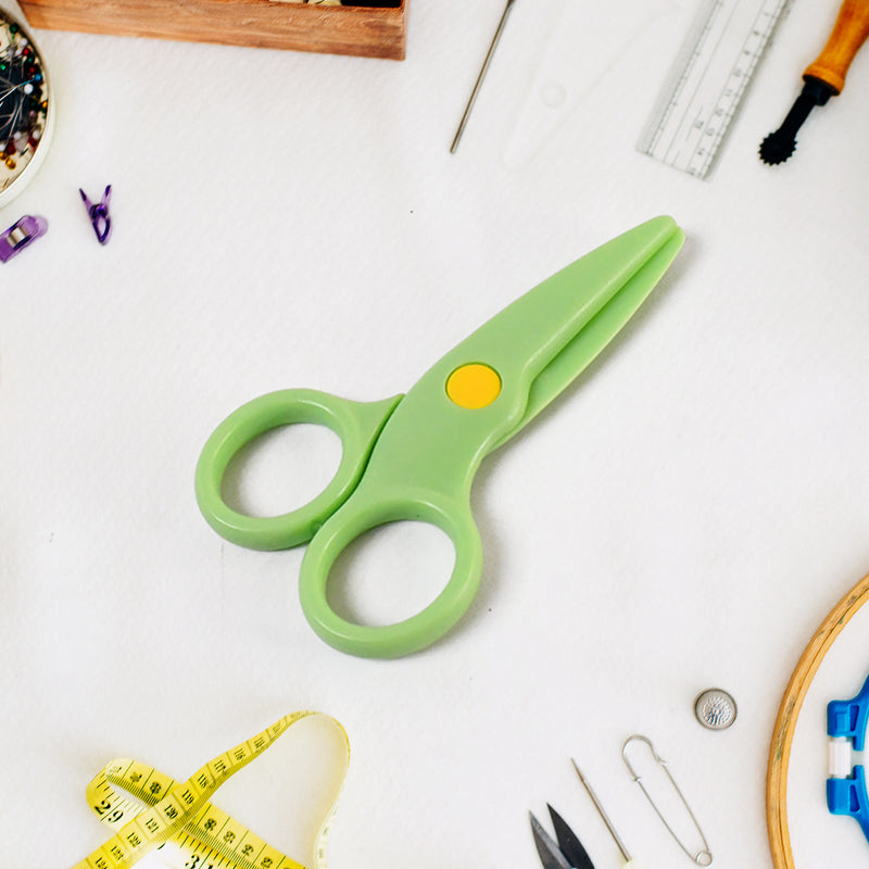 Plastic Safety Scissor Pre-school Training Scissors (1 Pc)