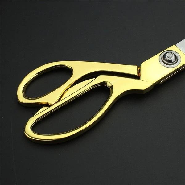 1547 Stainless Steel Tailoring Scissor Sharp Cloth Cutting For Professionals (9.5inch) (Golden)