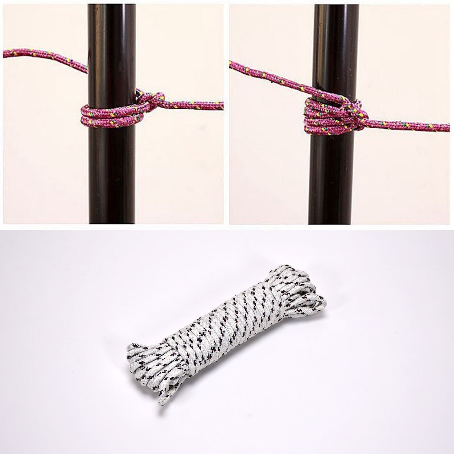 9059 10 Meter Heavy Duty Laundry Drying Clothesline Rope Portable Travel Nylon Cord Sturdy Clothes Line For Outdoor Camping Indoor Crafting Art Projects