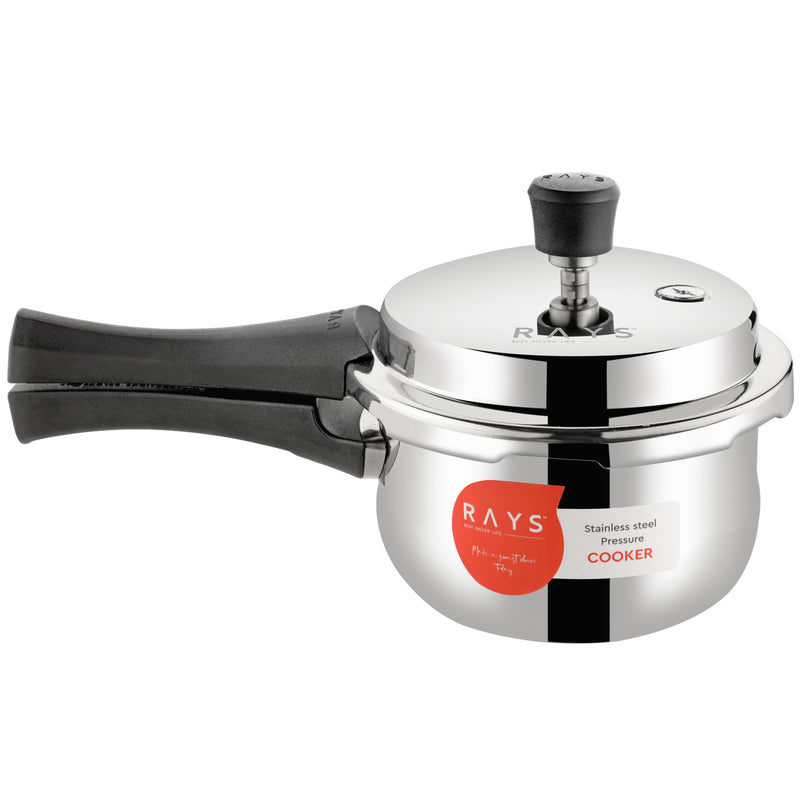 Stainless Steel Rays Fusion Pressure Cookers With Outer Lid (2.5 Litres)