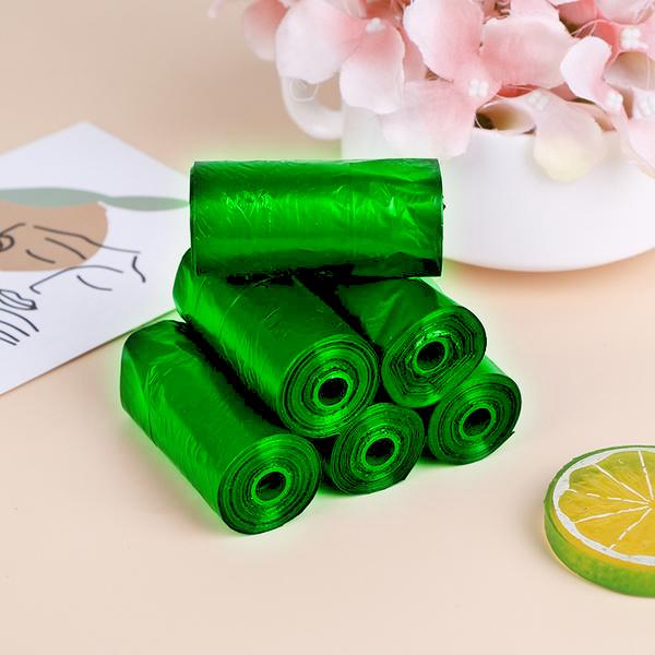 1586 Bio-degradable Eco Friendly Garbagetrash Bags Rolls (24 X 32) (Green)