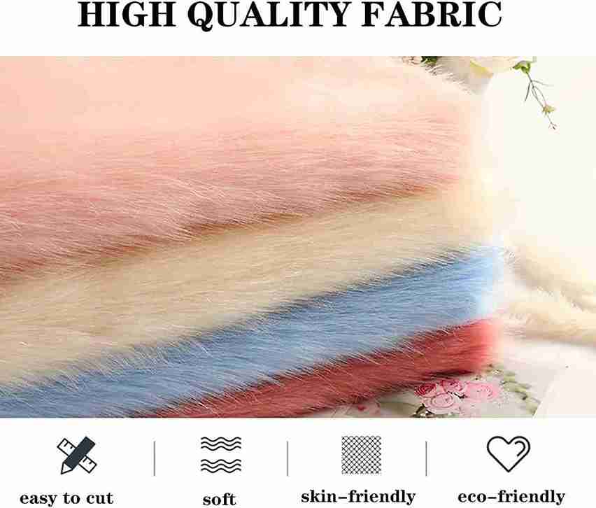 Shaggy Faux Fox Fur Fabric Long Pile for Floor