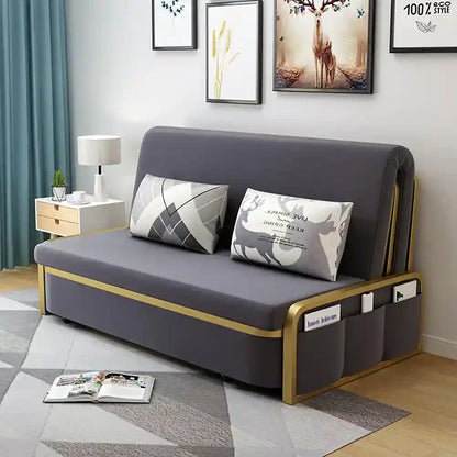 Foldable Sofa Bed with 2 Pillows, Couches and Sofas for Living Room