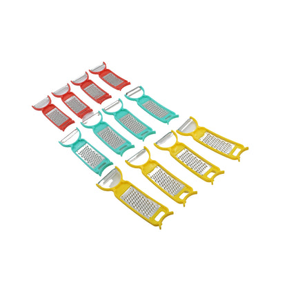 5510 Fruit Peeler Vegetable Peel Removal Tool Peeler Julienne Peeler Serrated Peeler For Carrots Apples Potatoes And All Types Of Vegetable And Fruit Multi-used Skin Slicer Shredder (10 Pc Set)