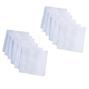 1537 Mens King Size Formal Handkerchiefs For Office Use - Pack Of 12