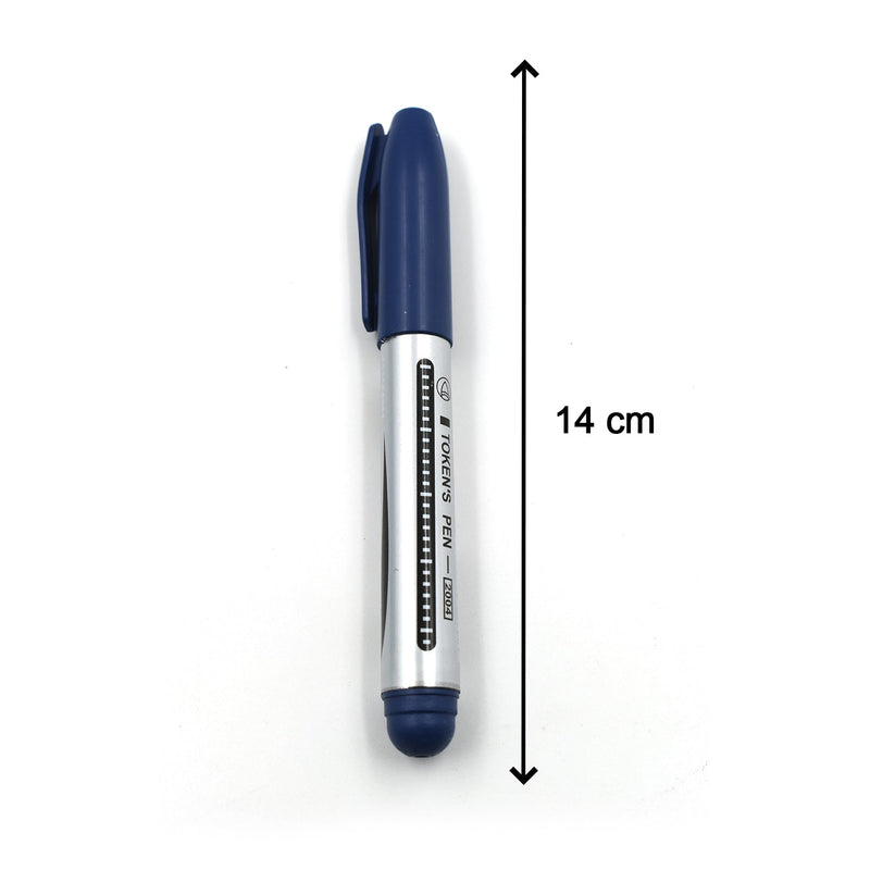 9012 10pc Blue Marker And Pen Used In Studies And Teaching White Boards In Schools And Institutes For Students.