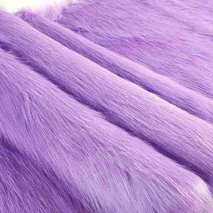 Shaggy Faux Fox Fur Fabric Long Pile for Floor