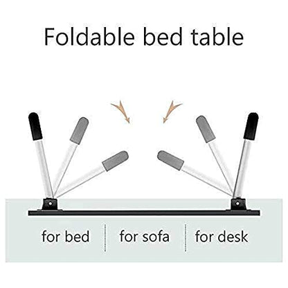 7861 Foldable Bed Study Table Portable Multifunction Laptop Table Lapdesk For Children Bed Foldable Table Work Office Home With Tablet Slot  Cup Holder