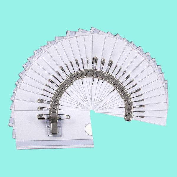 Plastic Transparent Cardholders With Pin  Clip 90 Mm X 60 Mm (50 Pcs Set)