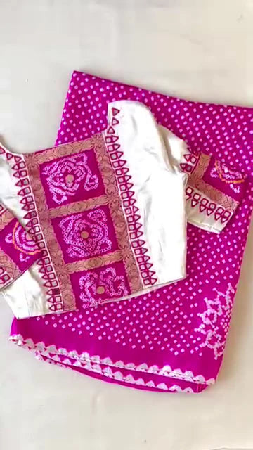 Vibrant Bandhani Blouse Sets Traditional Bandhani Prints for a Festive