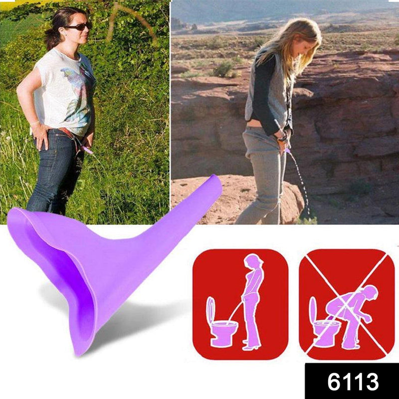 6113 Portable Stand Pee Used For Peeing For Women Both Of Us During Emergencies And Requirements.