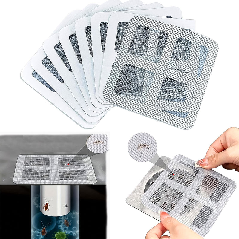 Window Screen Mesh Hole Repair Kit Patch Adhesive (1010 Cm  10 Pcs Set)