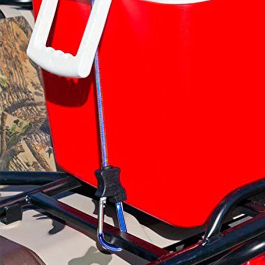 Carabiner Bungee Cords With Hook Tie Downs Luggage Strap Carrying Bag Secure (1 Pc  Mix Color)