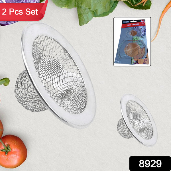 Stainless Steel Kitchen Sink Strainer (2 Pc Set)