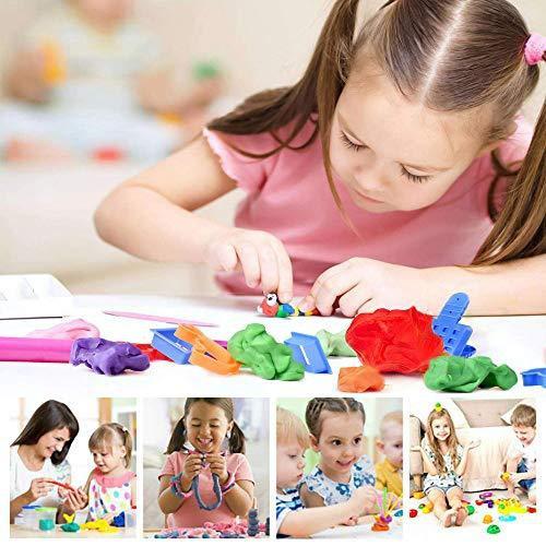 1915 Non-toxic Creative 50 Dough Clay 5 Different Colors (Pack Of 5 Pcs)