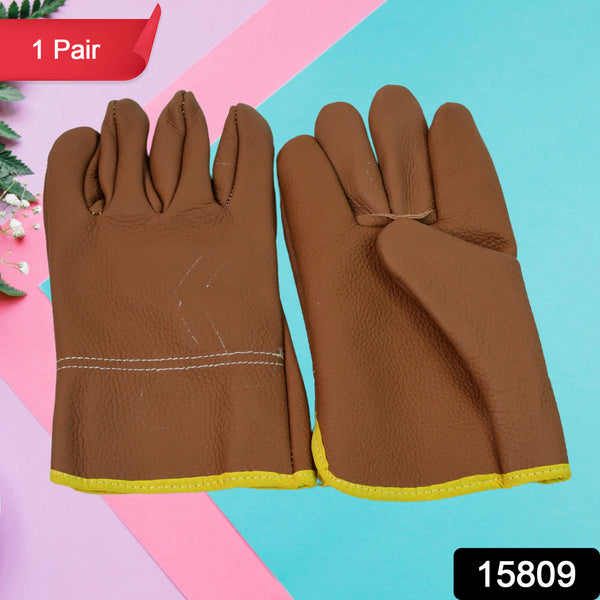 Gloves Gardening Gloves For Men Women Leather Gloves Heavy Duty Gloves (1 Pair)