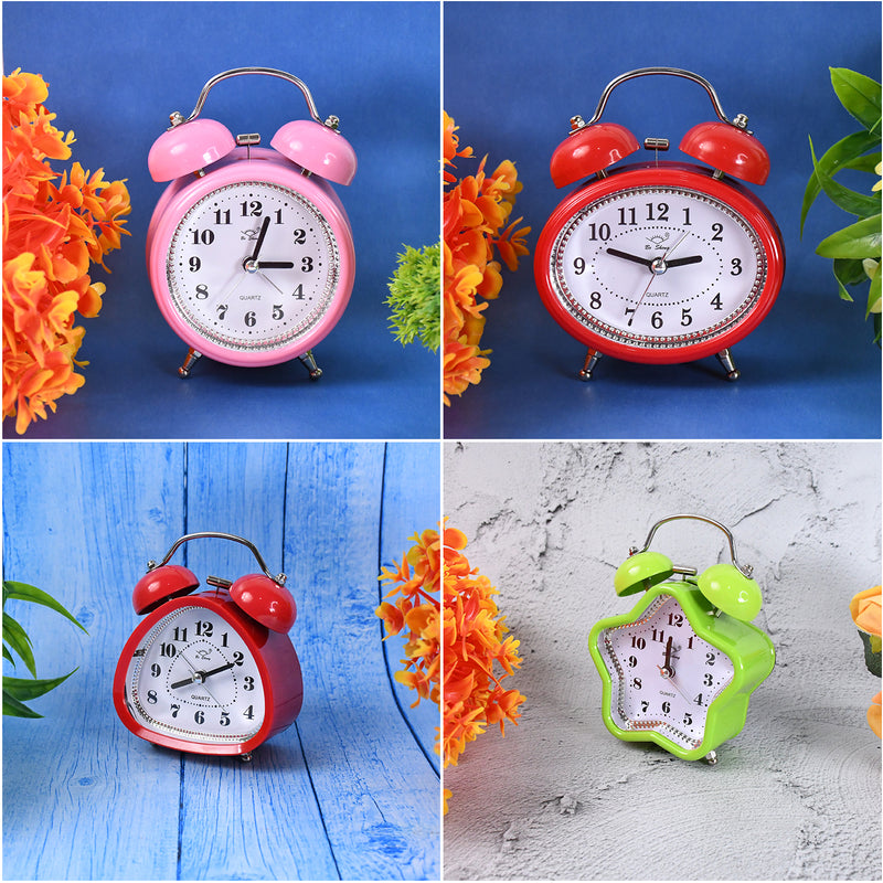 Mini Cute Alarm Clock Small Kids And Students (Mix Design  Color  1 Pc)