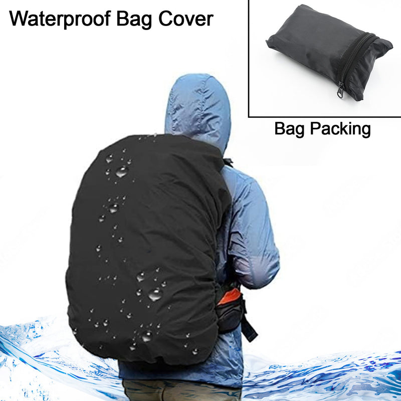 4100 Heavy Waterproof Nylon Rain Coverdust Cover - Elastic Adjustable For Laptop Bags And Backpacks School Bag Waterproof Cover Dust Proof Backpack Laptop Bag Cover (1pc)